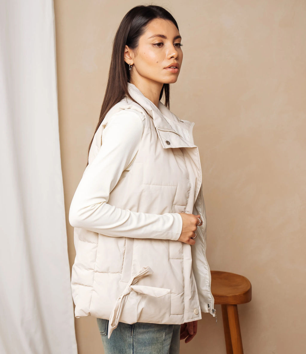 Жилет #КТ2391, бежевый - Dommod фото 2