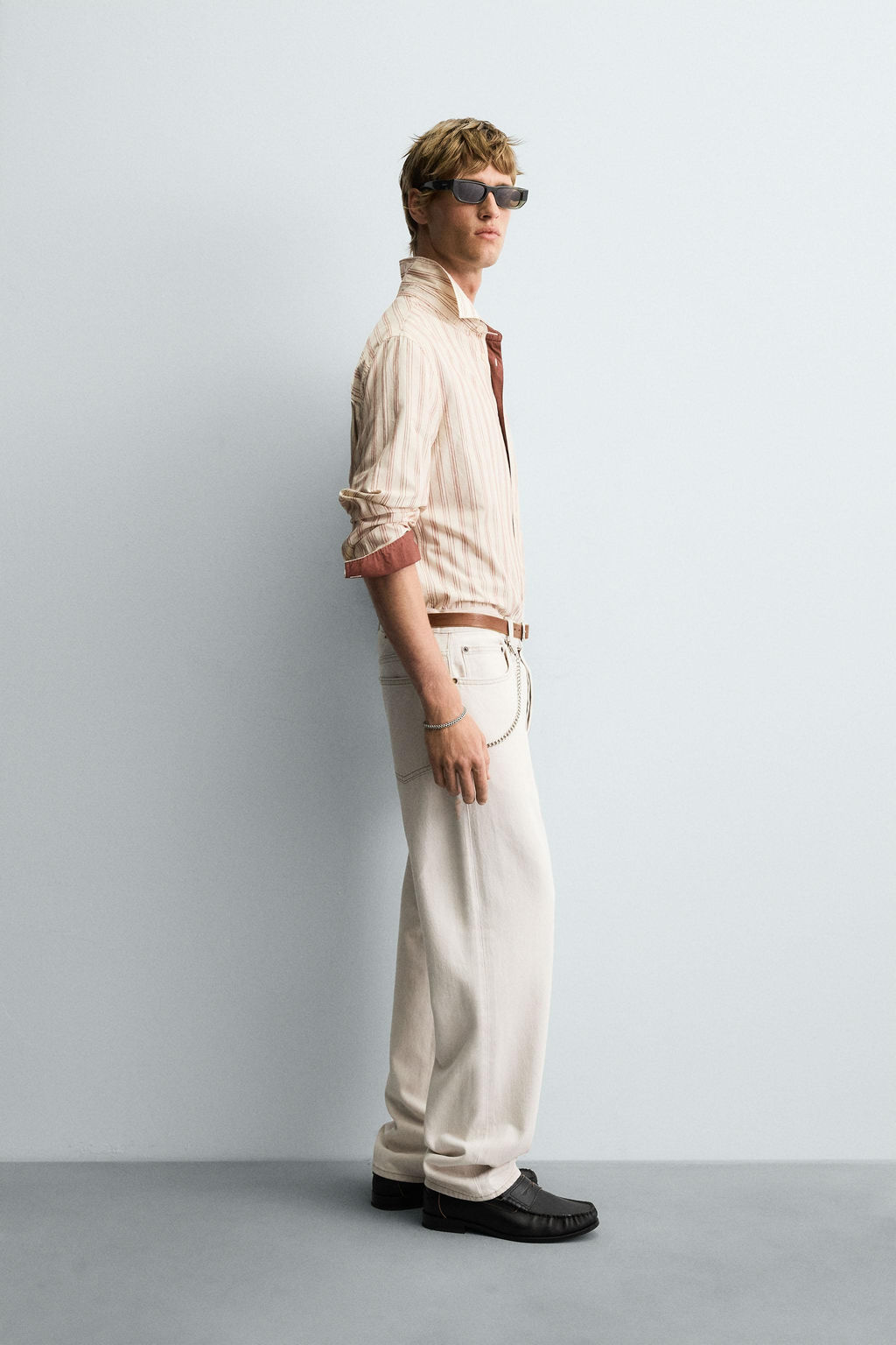 STRIPED TEXTURED SHIRT - Zara фото 4