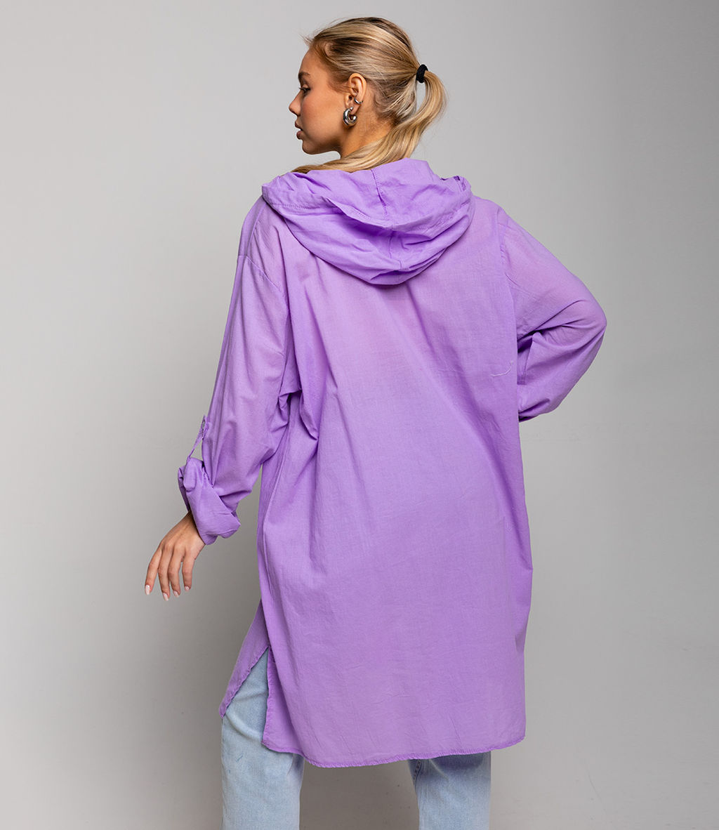 Рубашка #ОБШ1407, сиреневый