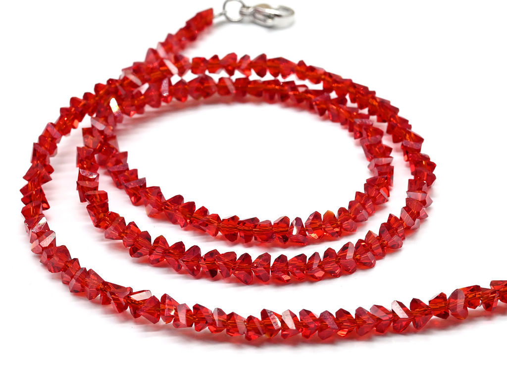 Чокер на шею женский из циркона огранка 4мм цв.зеленый хамелеон, 38см - Радуга камня фото 13