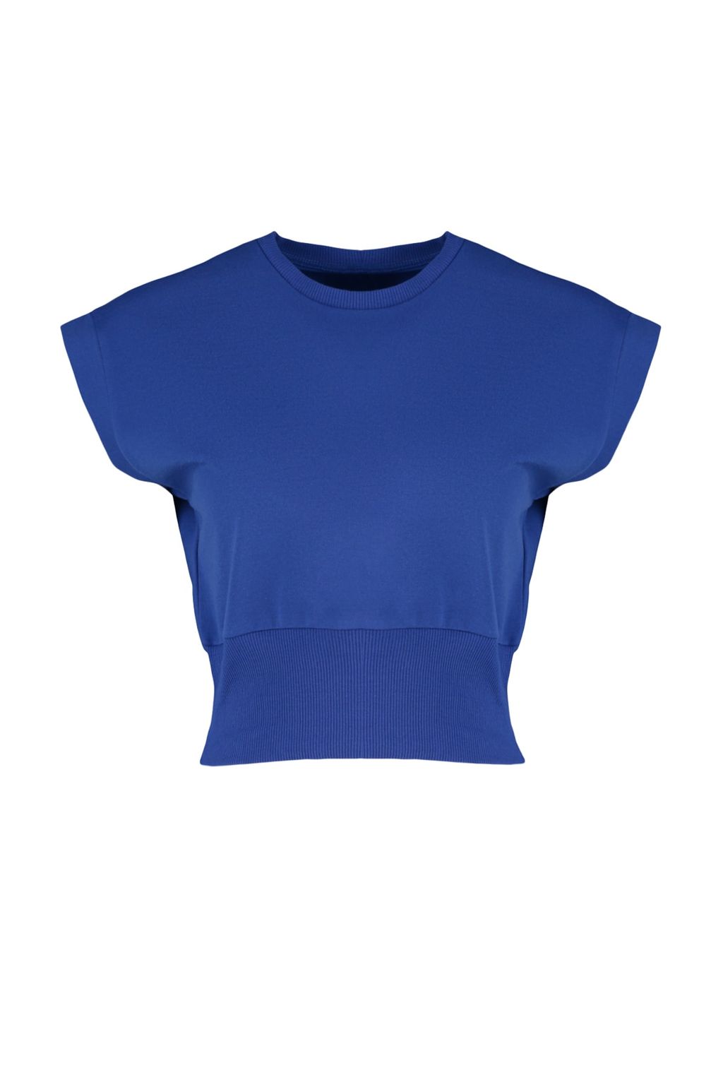 Trendyolmilla Ekru Fitted/Vucuda Oturan Bisiklet Yaka Dusuk Kol Ince Orme Bluz TWOSS22BZ0798  фото 7