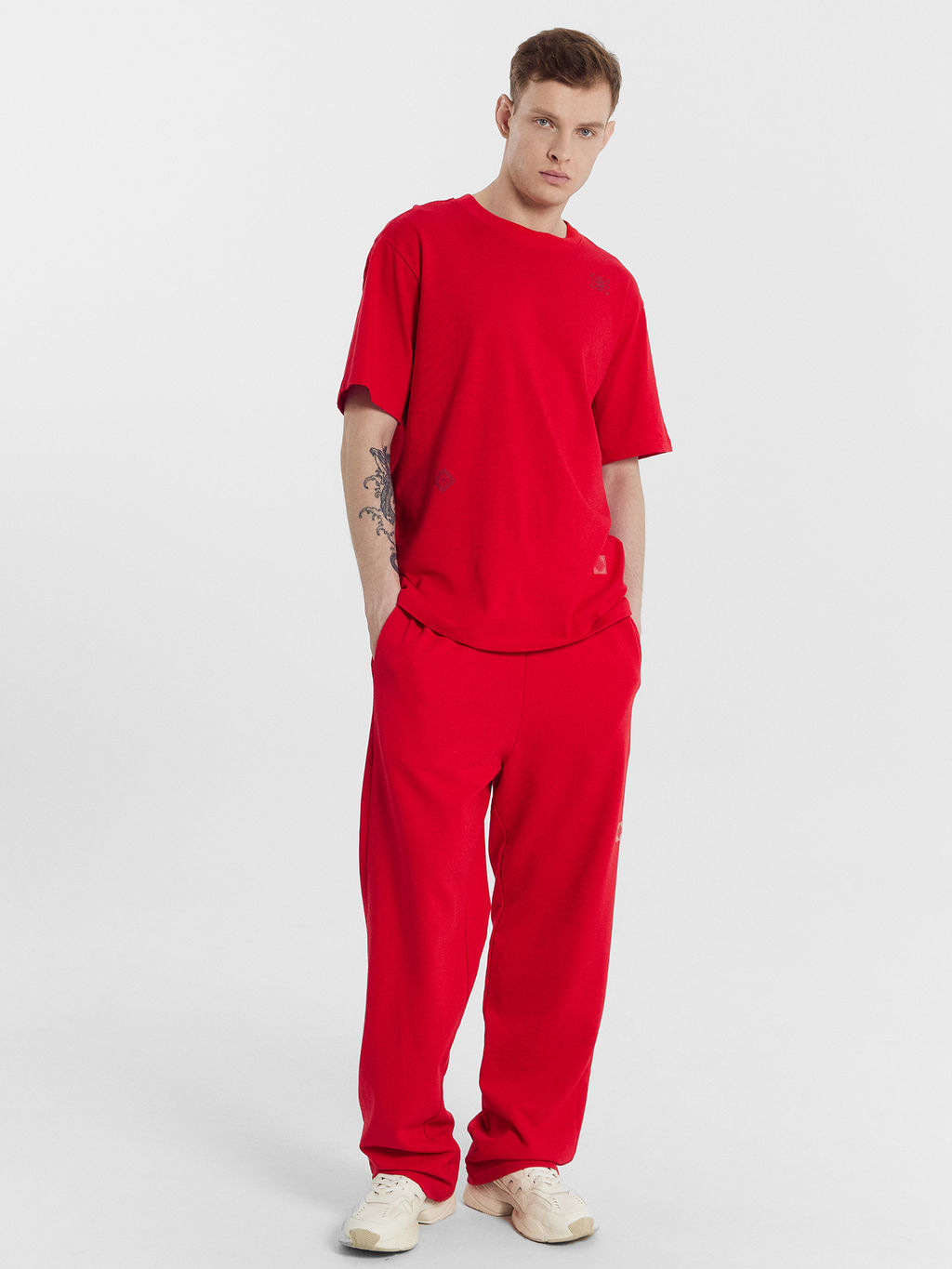 Футболка мужская красная с печатью красный +печать 111846 - Mark formelle фото 2