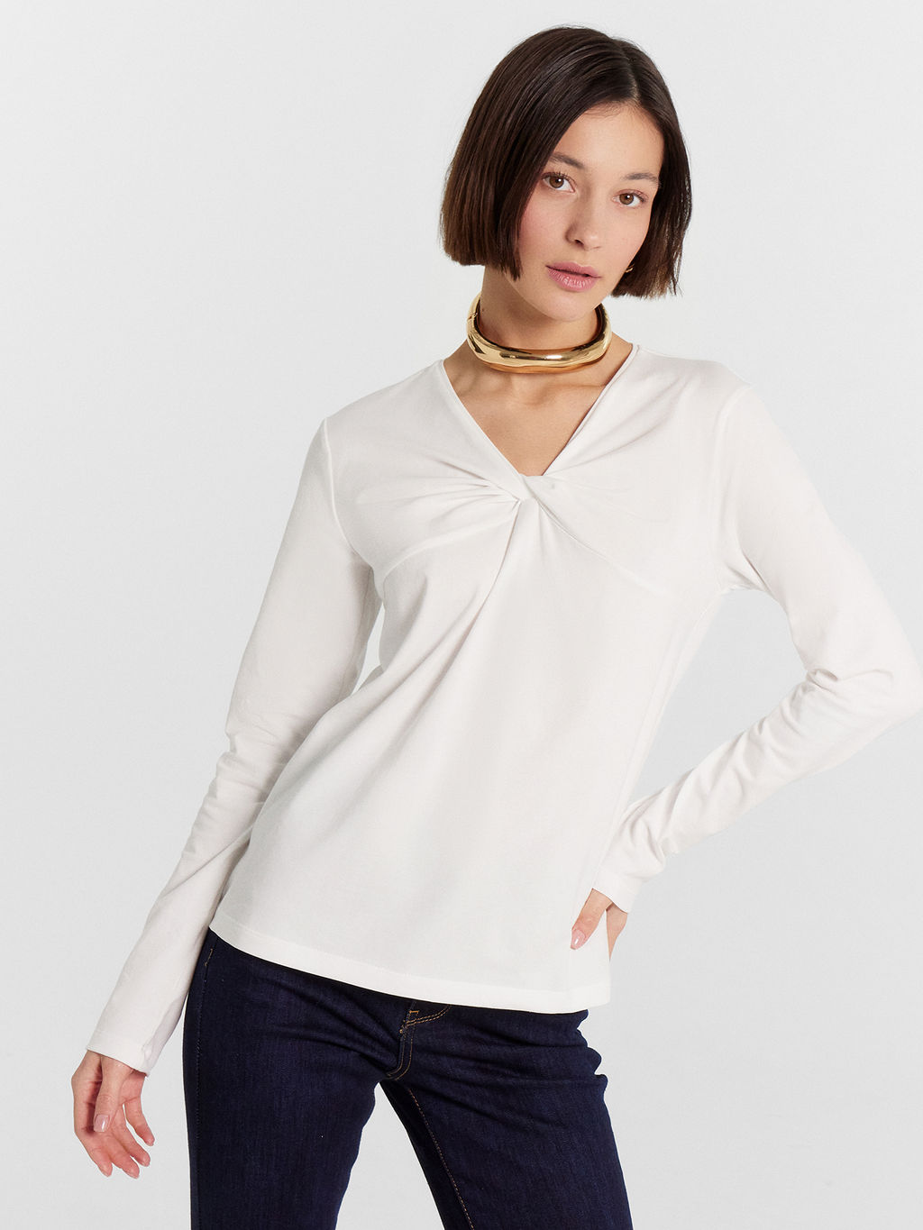 Лонгслив женский белый белый 122937