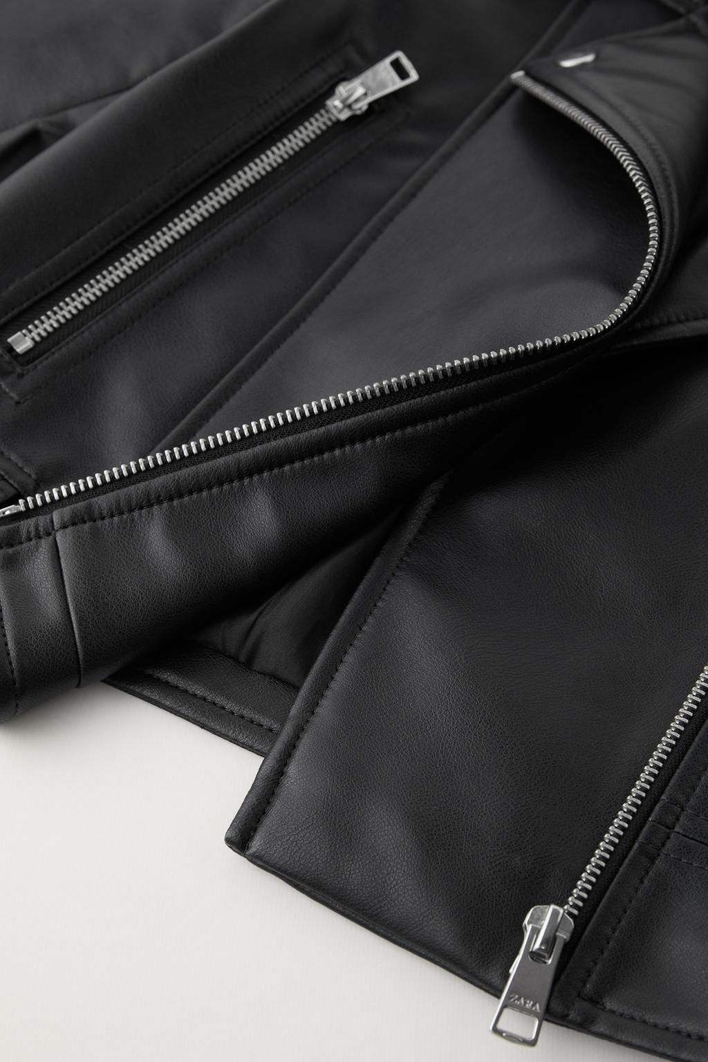 SUNI DERI BIKER CEKET - Zara фото 3