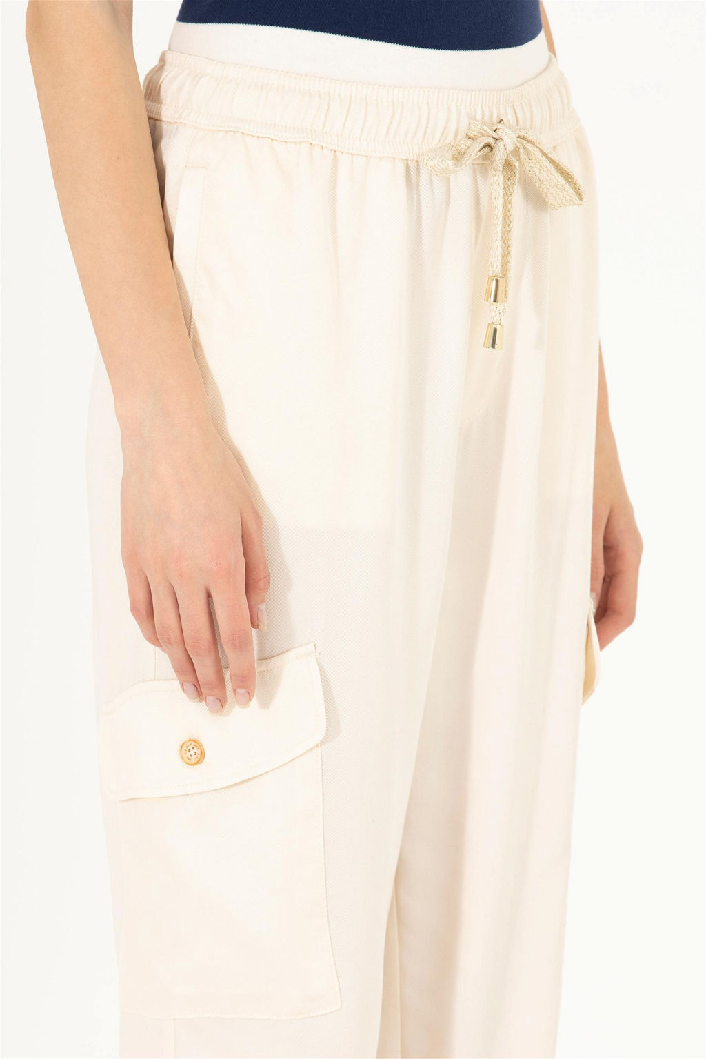 Женские спортивные брюки кремового цвета - U.s. polo assn фото 12
