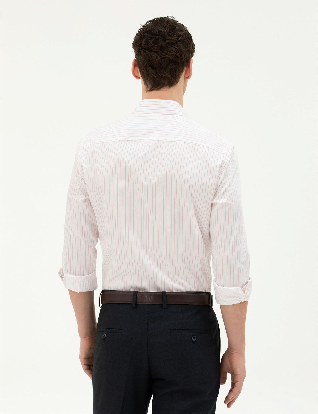 A__k Pembe Slim Fit Uzun Kollu G_mlek - Pierre cardin фото 5