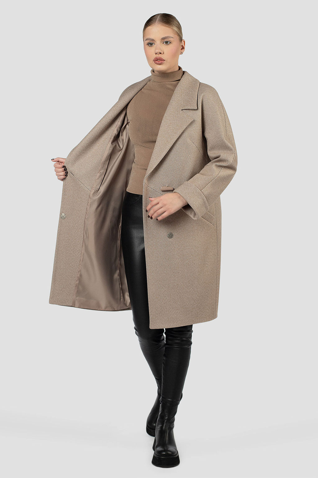 01-12045 Пальто женское демисезонное - El podio фото 2