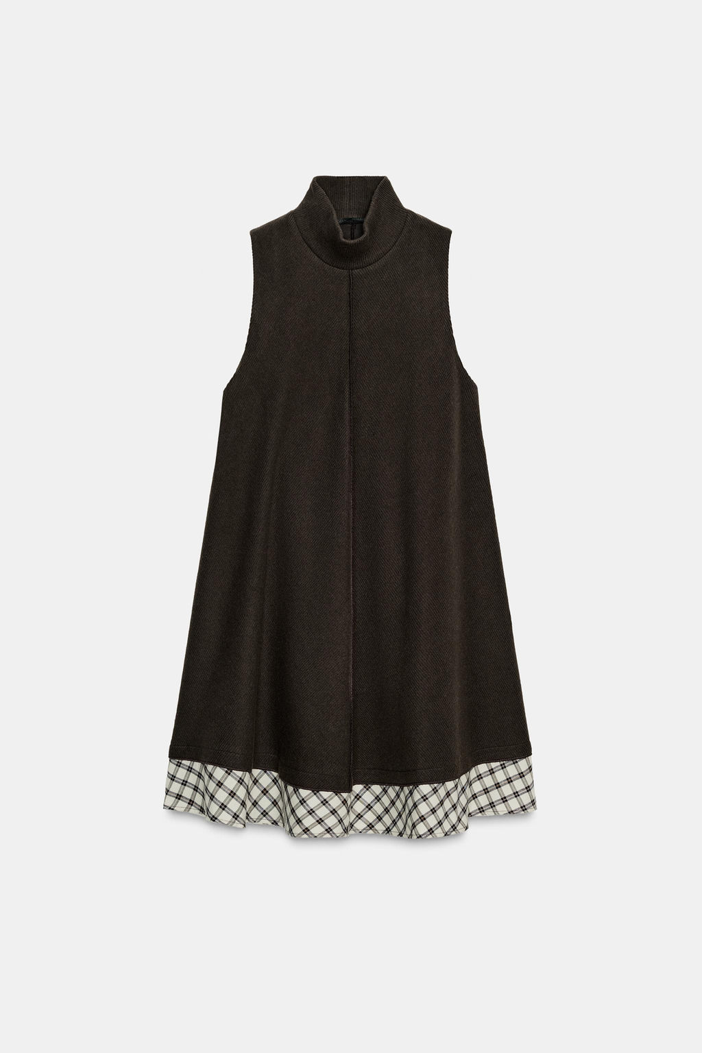 CHECK COMBINED MINI DRESS - Zara фото 5