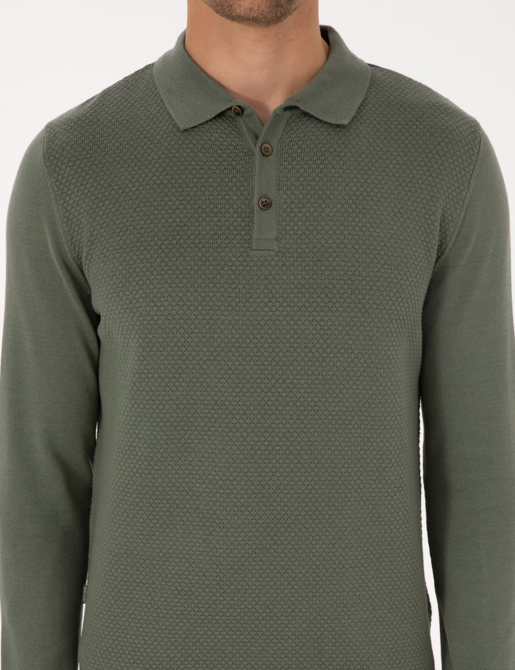 Duman Slim Fit Polo Yaka D__meli Triko Kazak - Pierre cardin фото 6