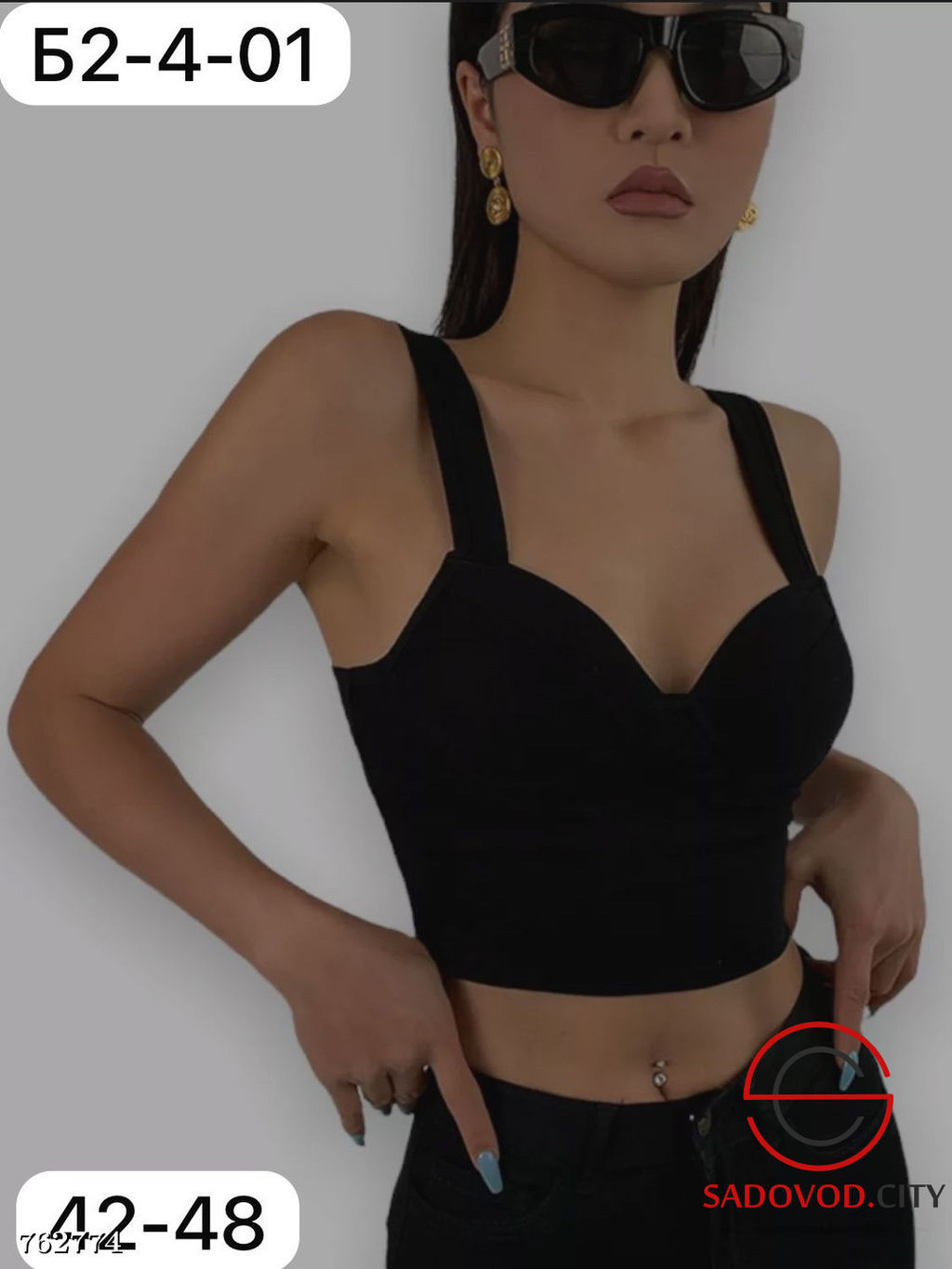 Женский однотонный топ - Bruno фото 2