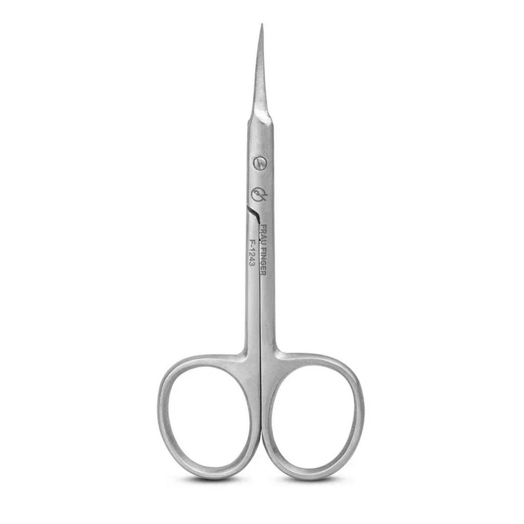 Frau Finger Ножницы маникюрные для кутикулы изогнутые / Classic FS-1243DP, матовые, ручная заточка, 10 см