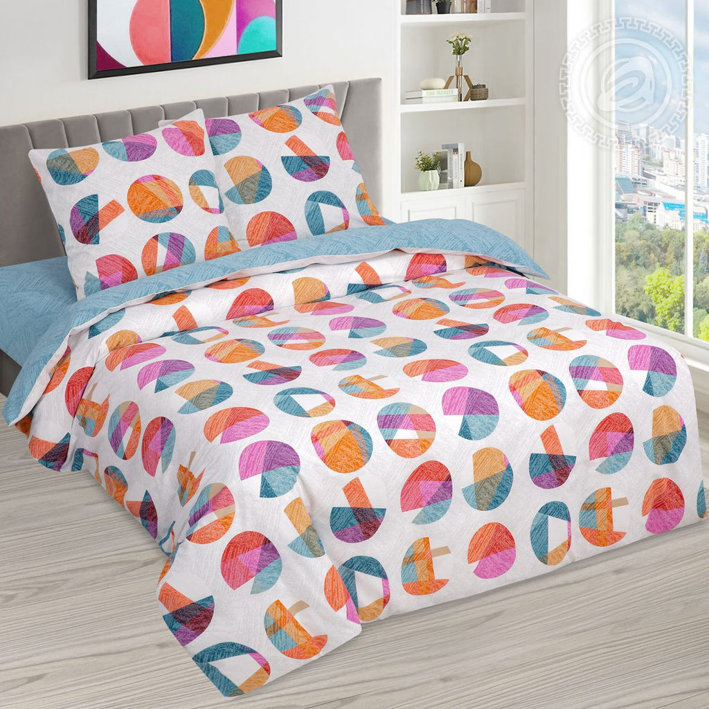 Постельное белье Экспрессия (поплин DE LUXE) 2,0 сп./Пододеяльник: 1 шт. - 215*175; Простыня: 1 шт. - 215*200; Наволочка: 2 шт. - 70*70; DE LUXE