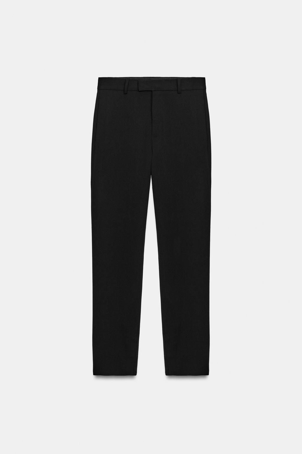 ZW COLLECTION LIMITED EDITION SLIM WOOL BLEND TROUSERS - Zara фото 3