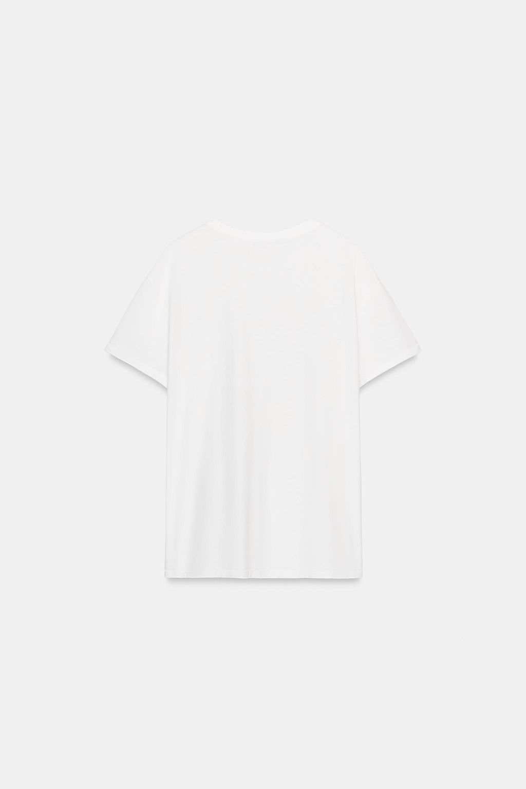 CAMISETA OVERSIZE BOLSILLO / Blanco - Zara фото 6