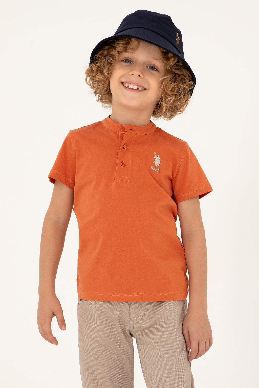 Базовая футболка с корицей для мальчиков Неожиданная скидка в корзине - U.s. polo assn фото 2