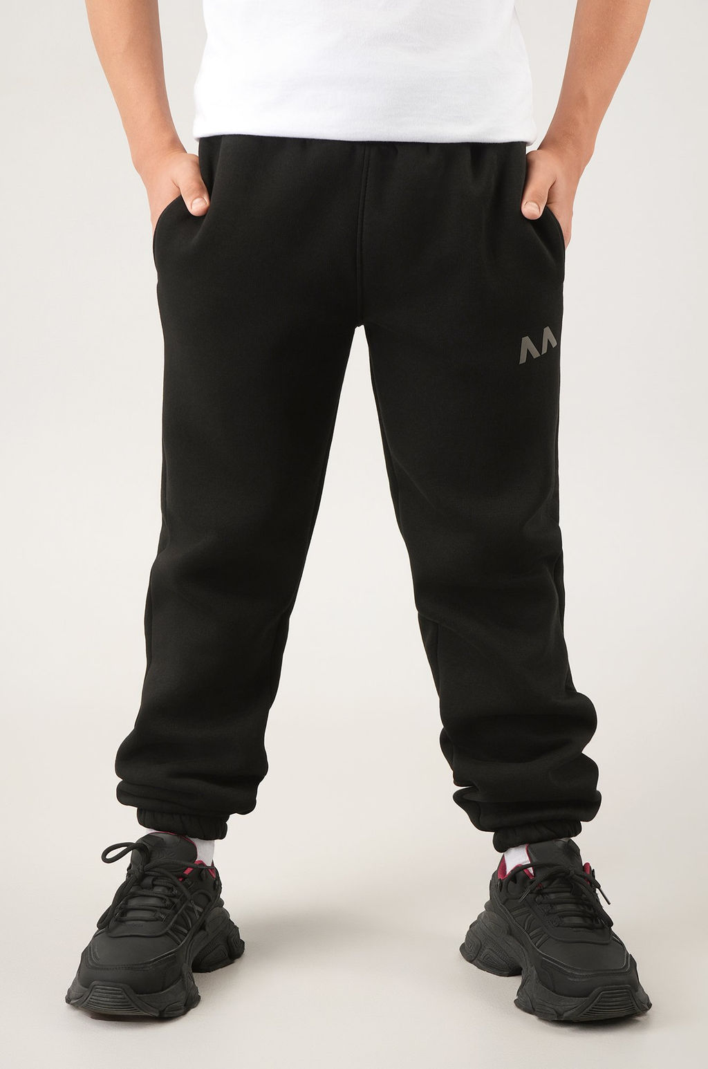 Детские брюки-джоггеры из футера с начесом Happyfox