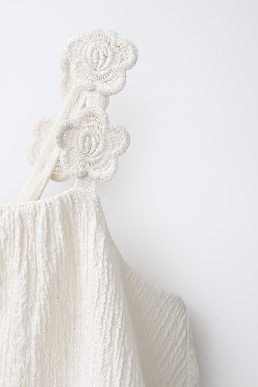 VESTIDO FLORES BORDADAS / Crudo - Zara фото 3