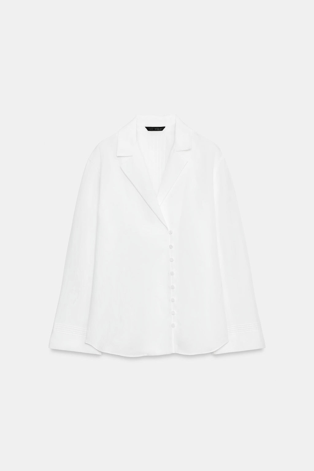 CAMISA BOTONES ZW COLLECTION / Blanco - Zara фото 5