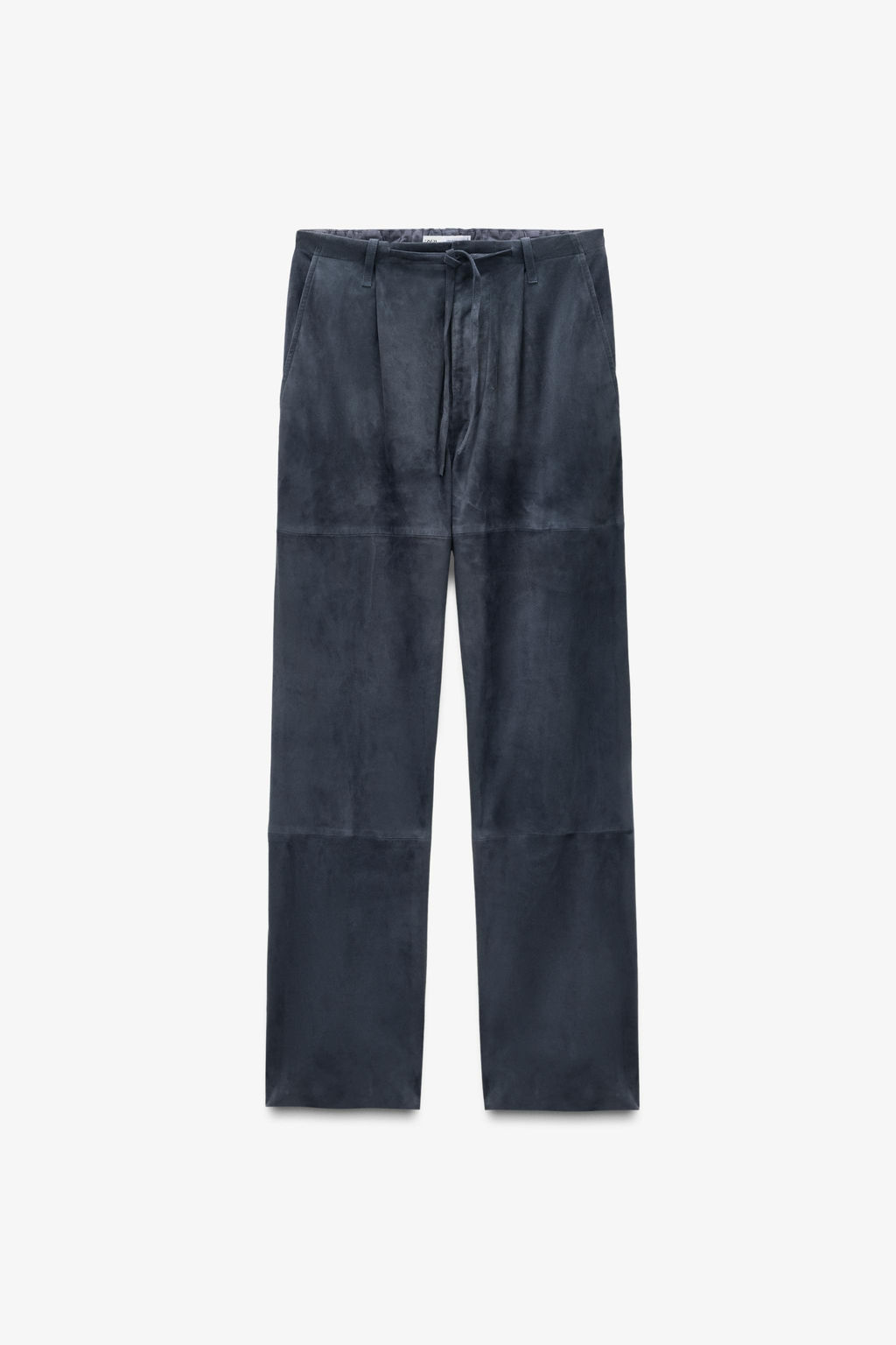 PANTAL?N PIEL ANTE LIMITED EDITION / Gris antracita - Zara фото 5