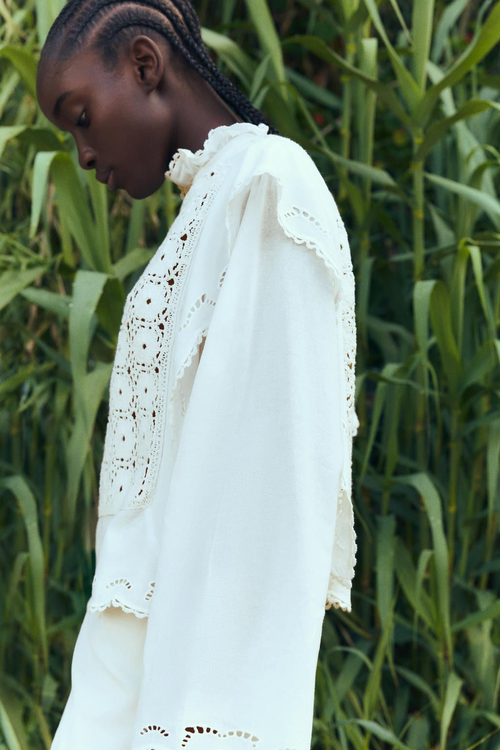 CONTRAST KNIT BLOUSE - Zara фото 2