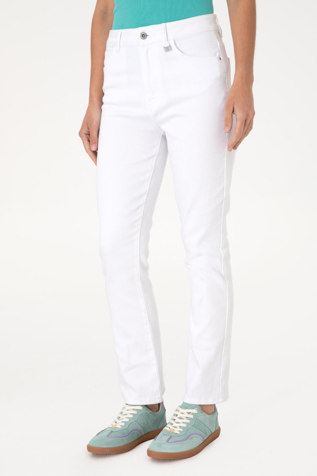 Kad_n Beyaz Jean Pantolon Sepette S_rpriz _ndirim - U.s. polo assn фото 2