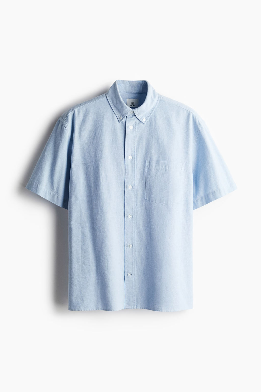 Camisa Oxford de manga corta Loose Fit - H&m фото 5