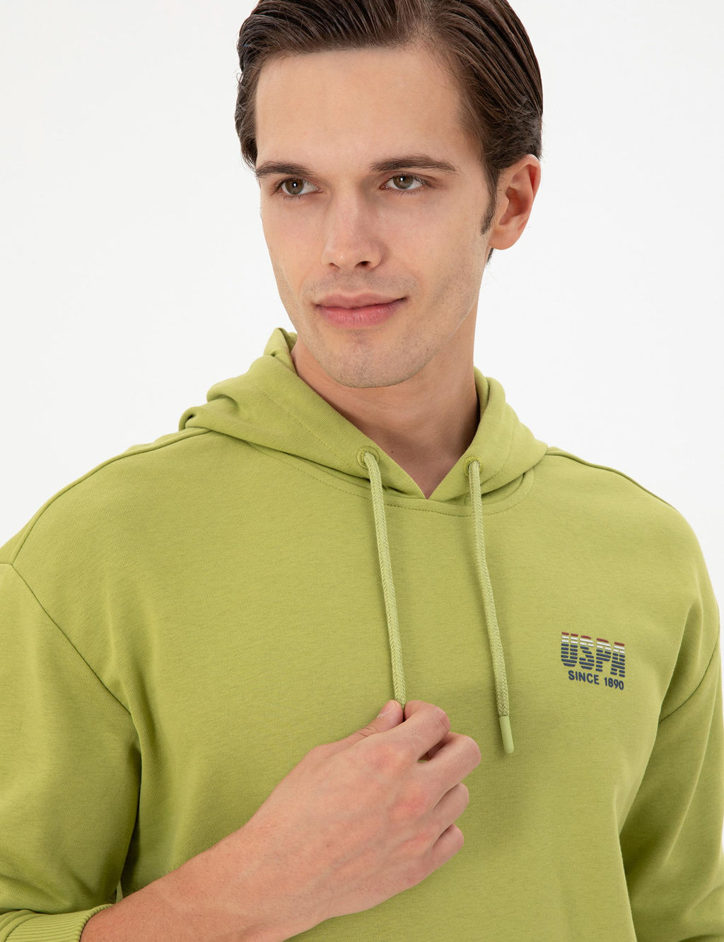 Мужской фисташково-зеленый свитшот Неожиданная скидка в корзине - U.s. polo assn фото 2
