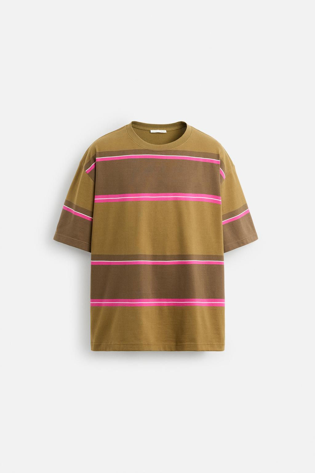 STRIPED JACQUARD T-SHIRT - Zara фото 14