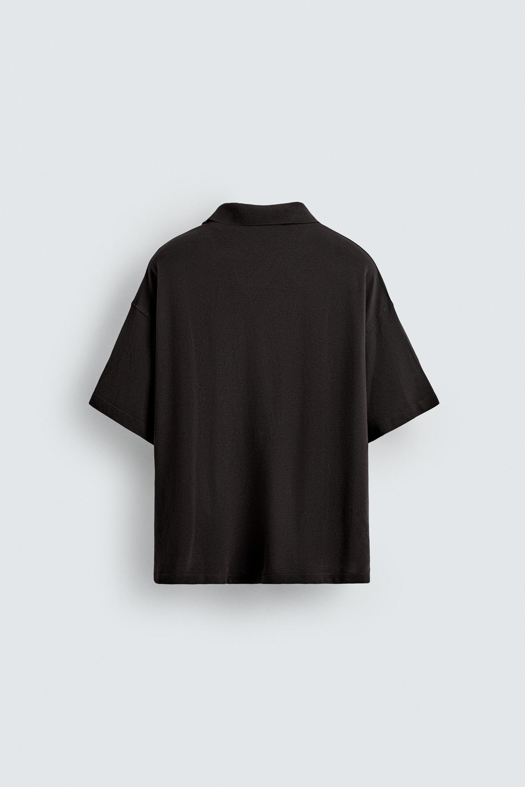 WASHED SLOGAN PRINT POLO SHIRT - Zara фото 8