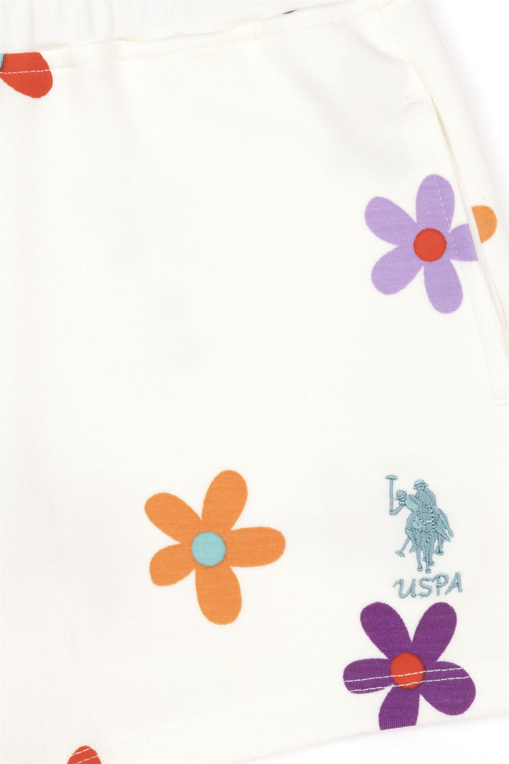 Шорты вязаные U.s. Polo Assn для девочки белые  фото 4