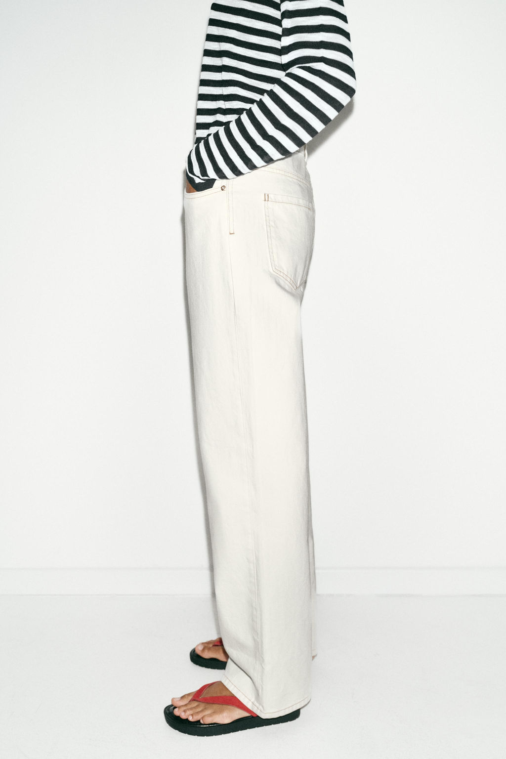 JEANS Z.03 STRAIGHT HIGH-WAIST LONG LENGTH - Zara фото 29
