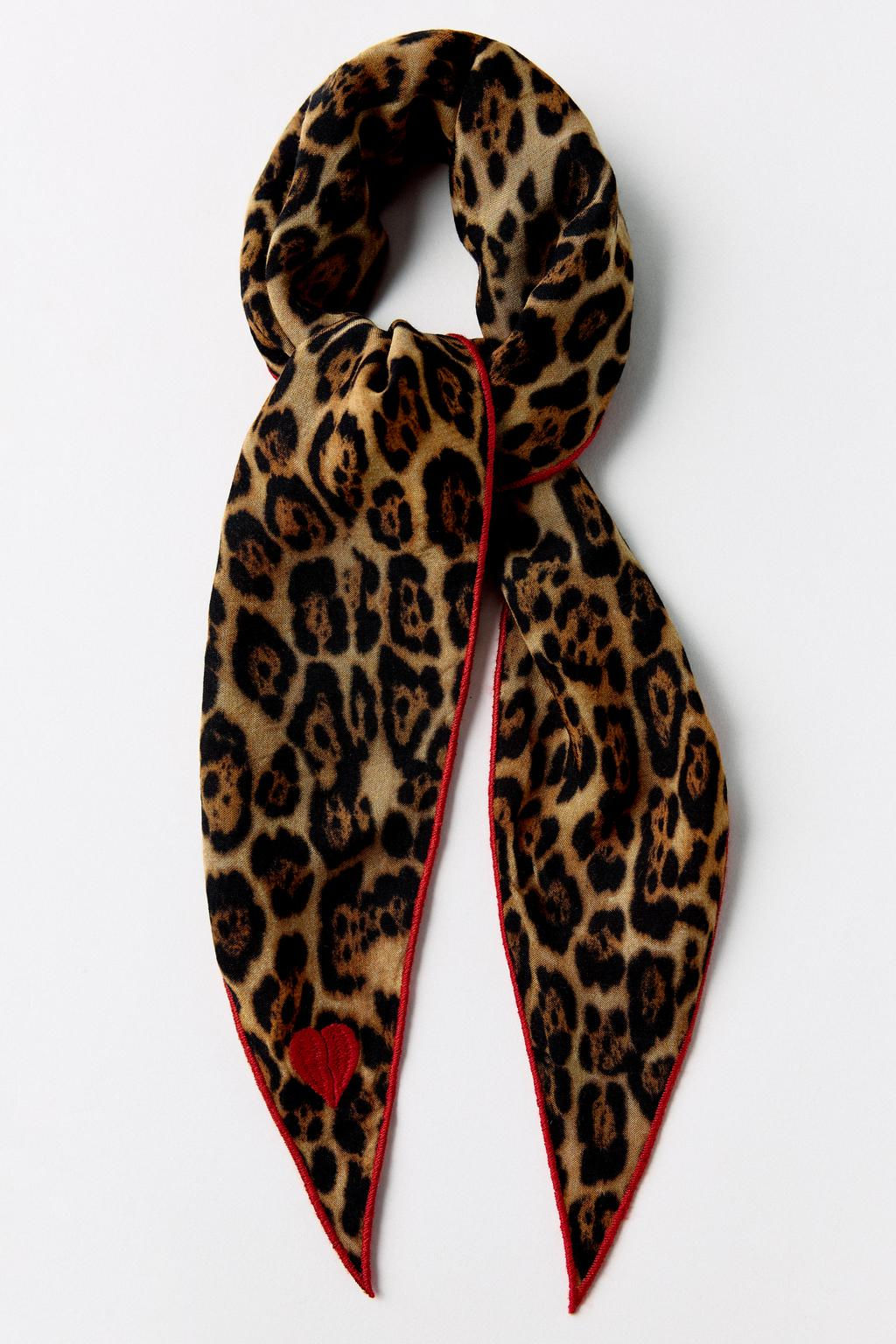 ANIMAL PRINT EMBROIDERED BANDANA - Zara фото 7