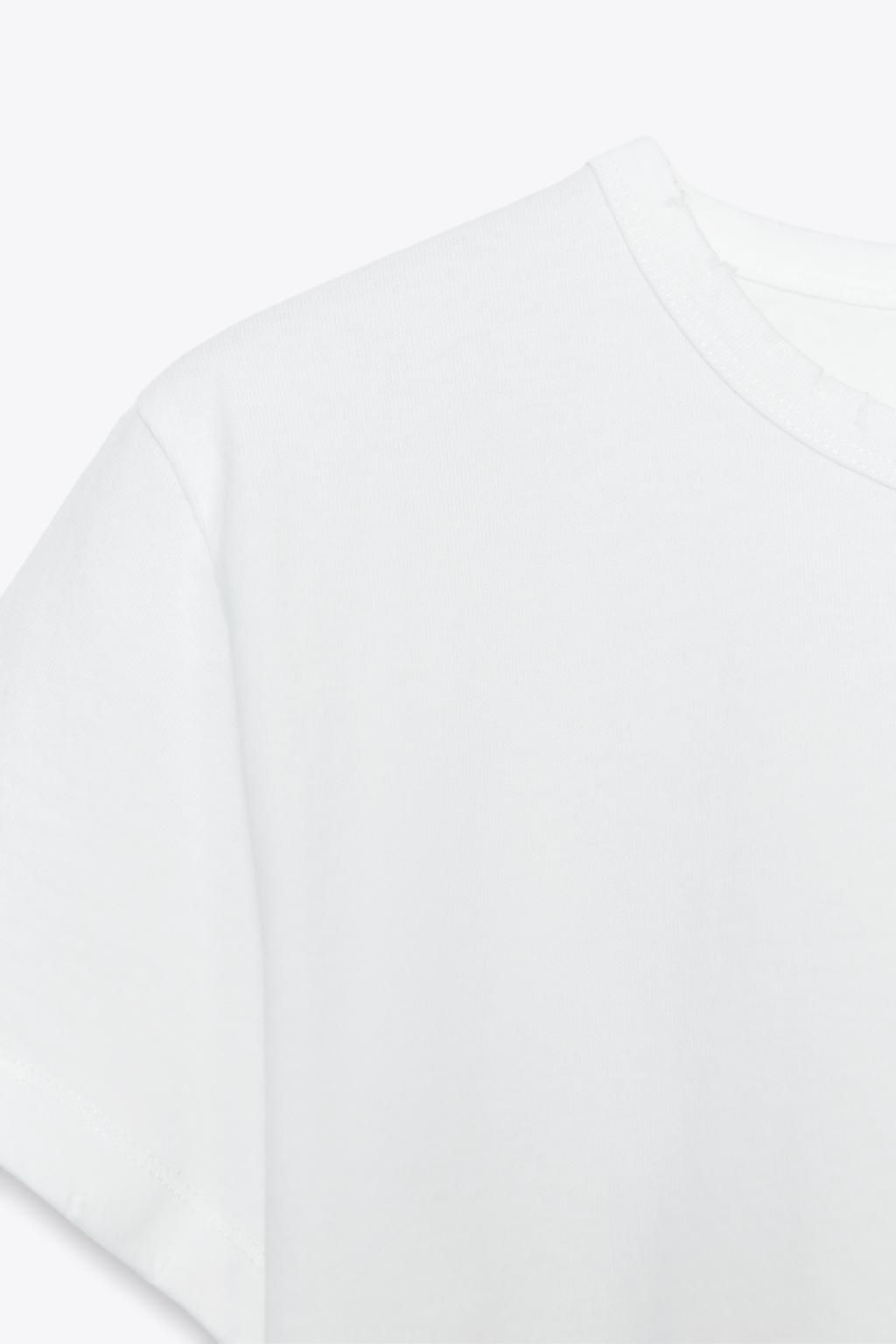 REGULAR RIPPED T-SHIRT - Zara фото 8