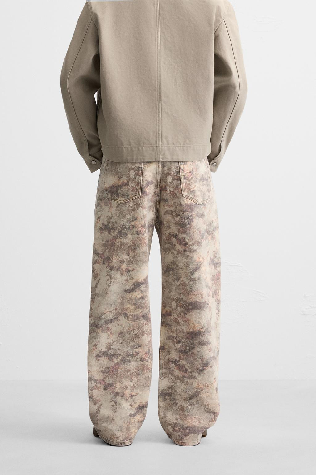 CONTRAST PRINT TROUSERS - Zara фото 3