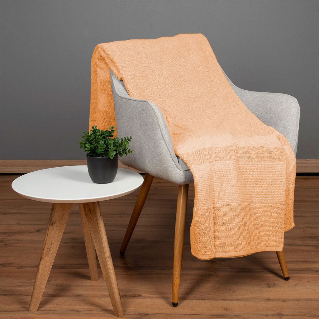 3с409.451ж1 Параллель (неж.оранжевый) Плед 180х200 см