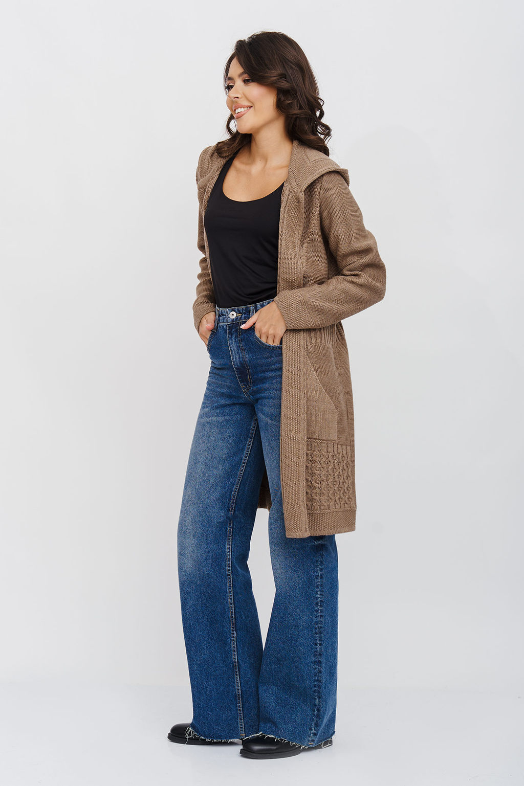 Кардиган 35166 к/кофейный (1920) - Злата Стиль фото 5