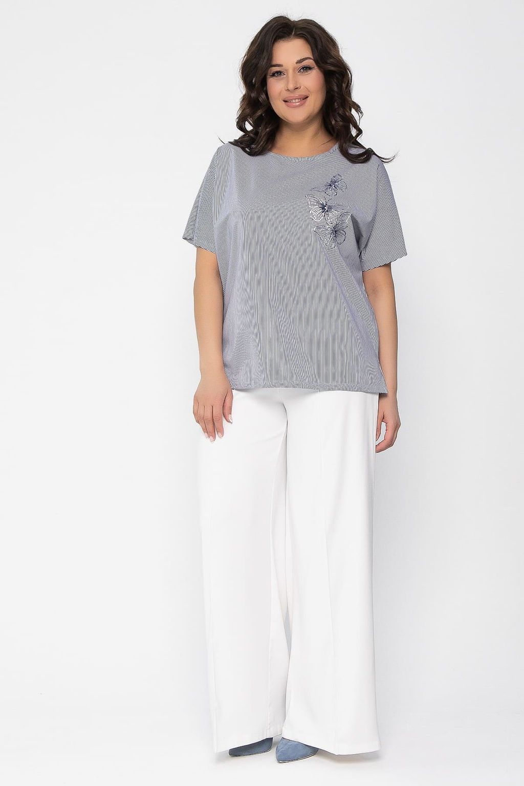 Блуза Мара(белая) Б13495-20М - Lt collection фото 6