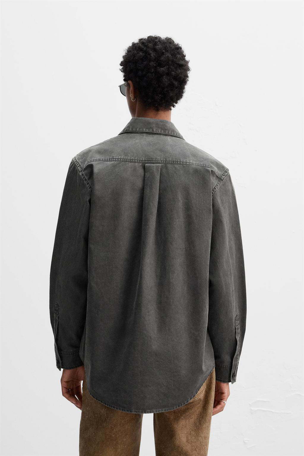 WAXED OVERSHIRT - LIMITED EDITION - Zara фото 5