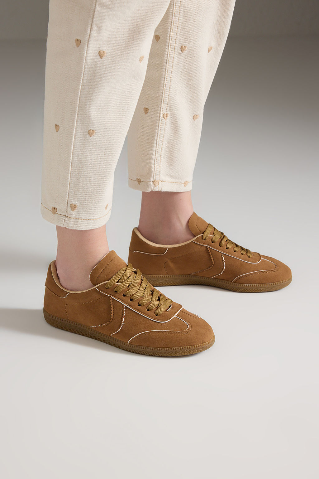 Trendyol Shoes Kahverengi Bagc?kl? Unisex Spor Ayakkab? TAKSS25SN00055 - Trendyolmilla фото 3