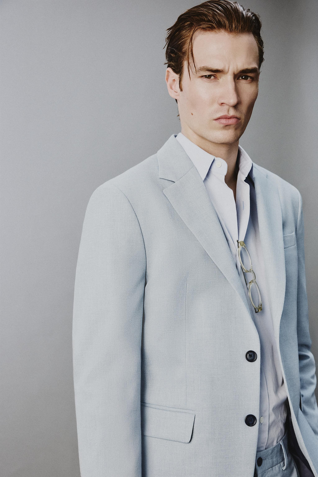 BLAZER TRAJE SLIM FIT / Celeste - Zara фото 5