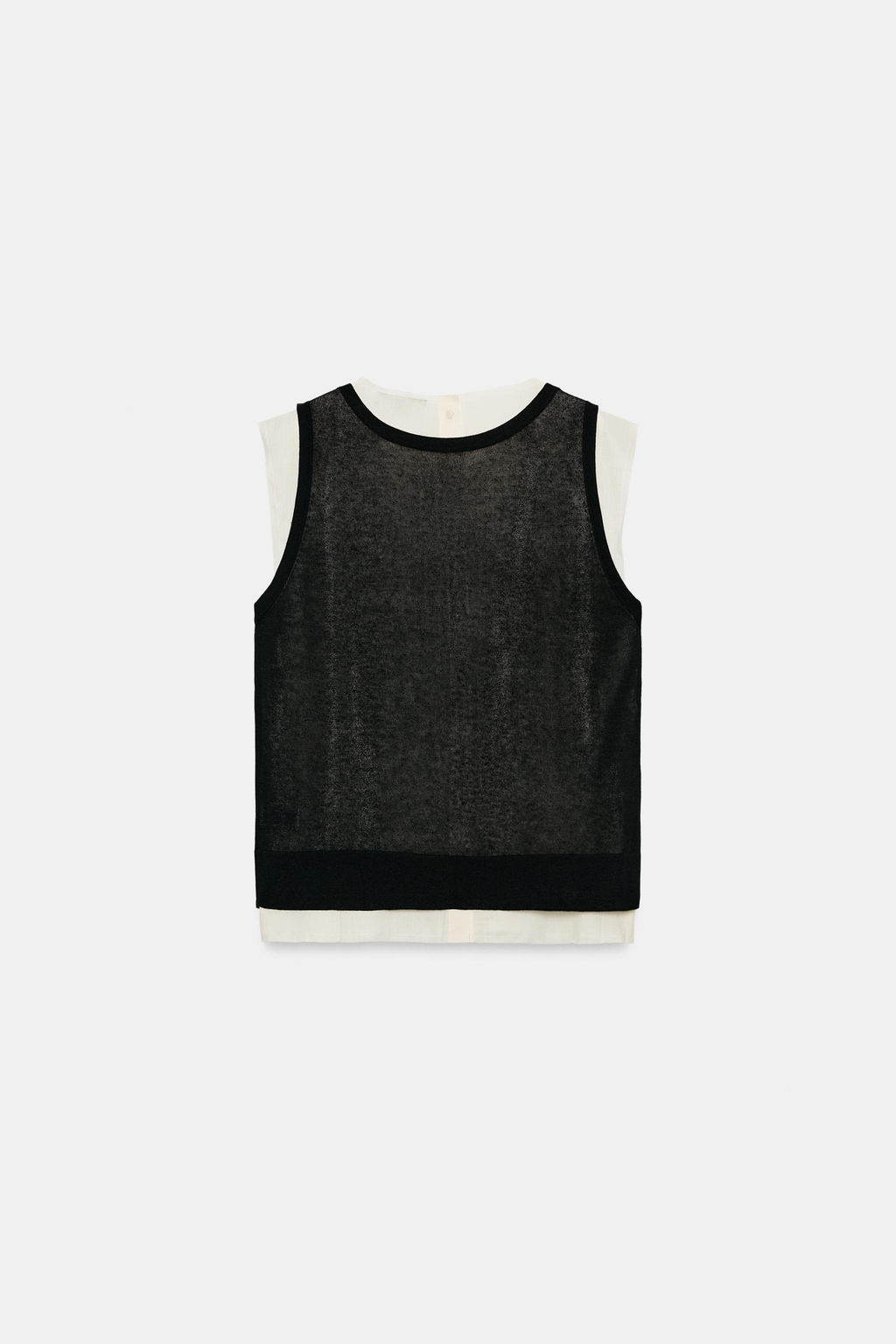 TOP PUNTO COMBINADO / Crudo / Negro - Zara фото 6