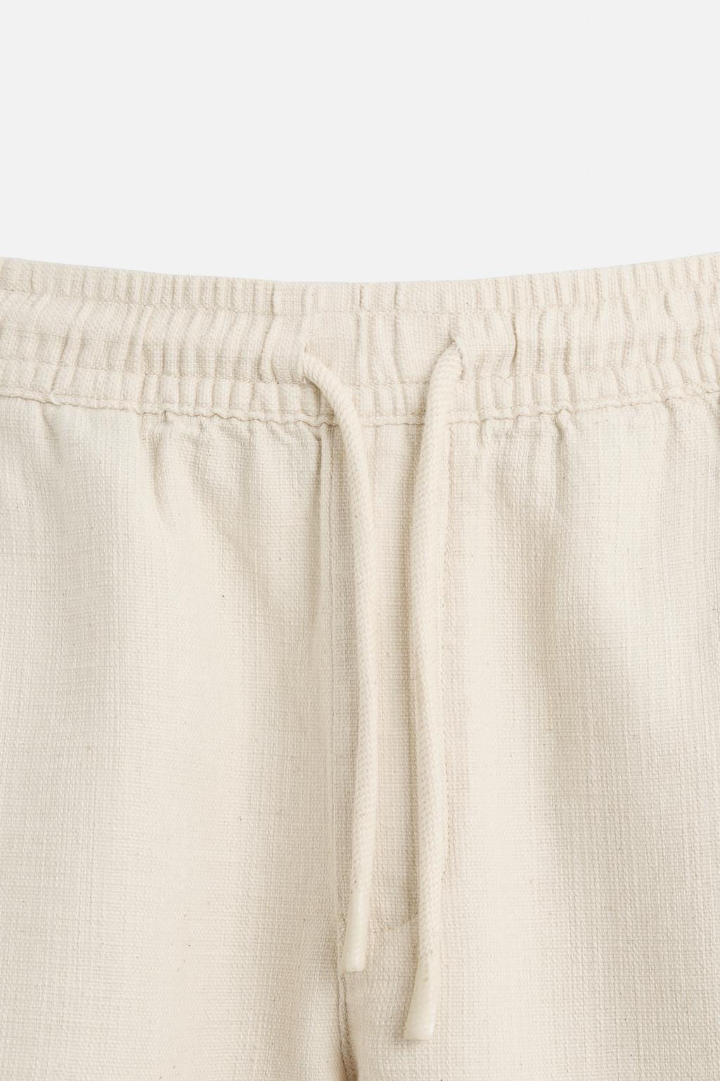 TEXTURED REGULAR FIT BERMUDA SHORTS - Zara фото 18