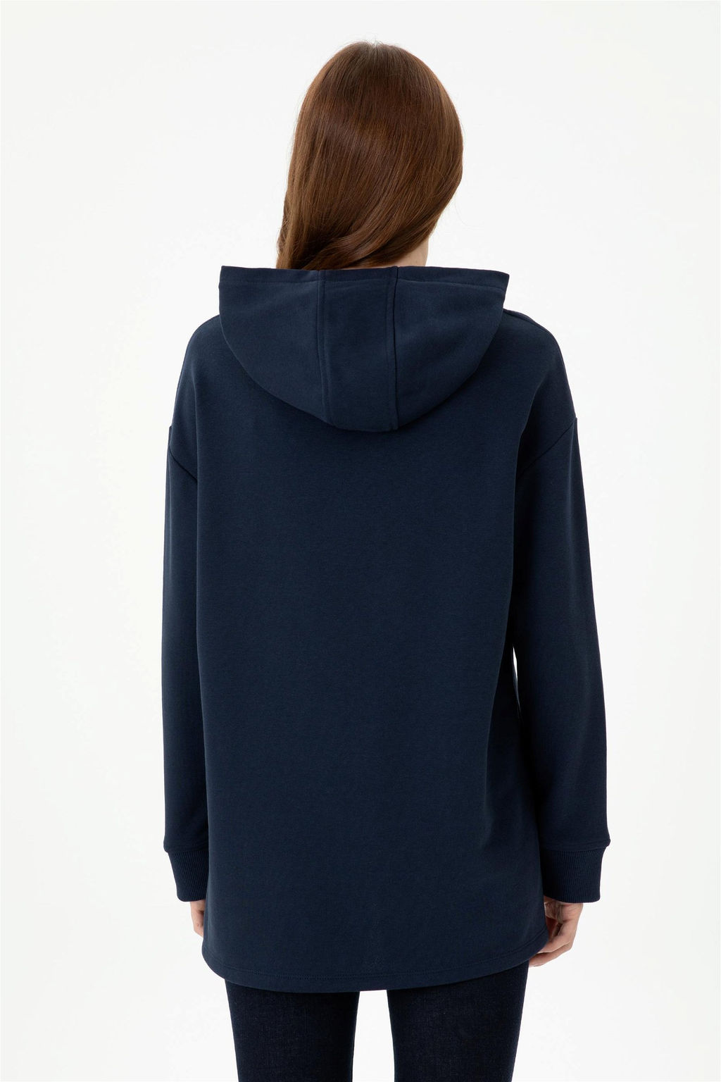 Женская темно-синяя толстовка с капюшоном Неожиданная скидка в корзине - U.s. polo assn фото 5