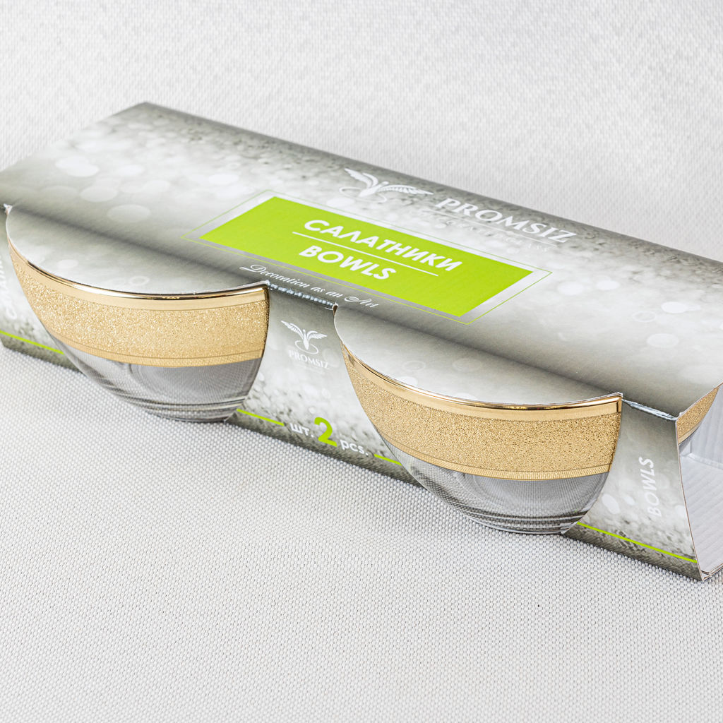 Набор салатников 2 шт, "Золотой карат", арт. KAV23-1425