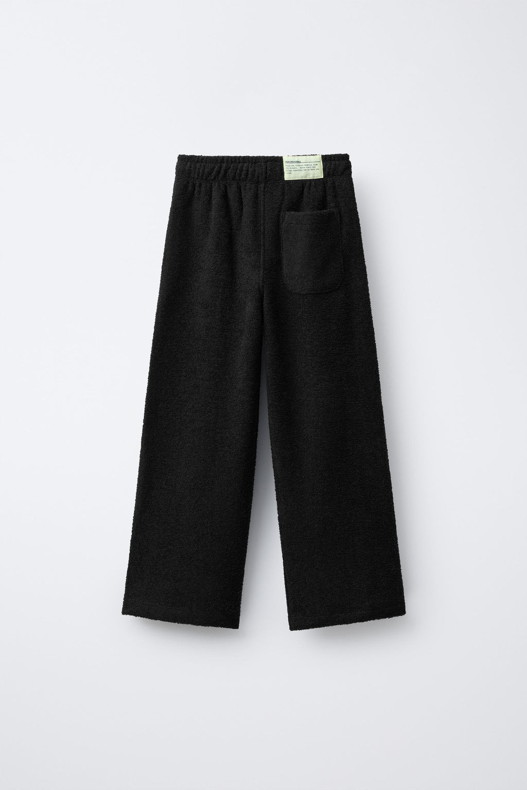 SWEATSHIRT AND WIDE-LEG TROUSERS SET WITH LABEL TEXTURE - Zara фото 5