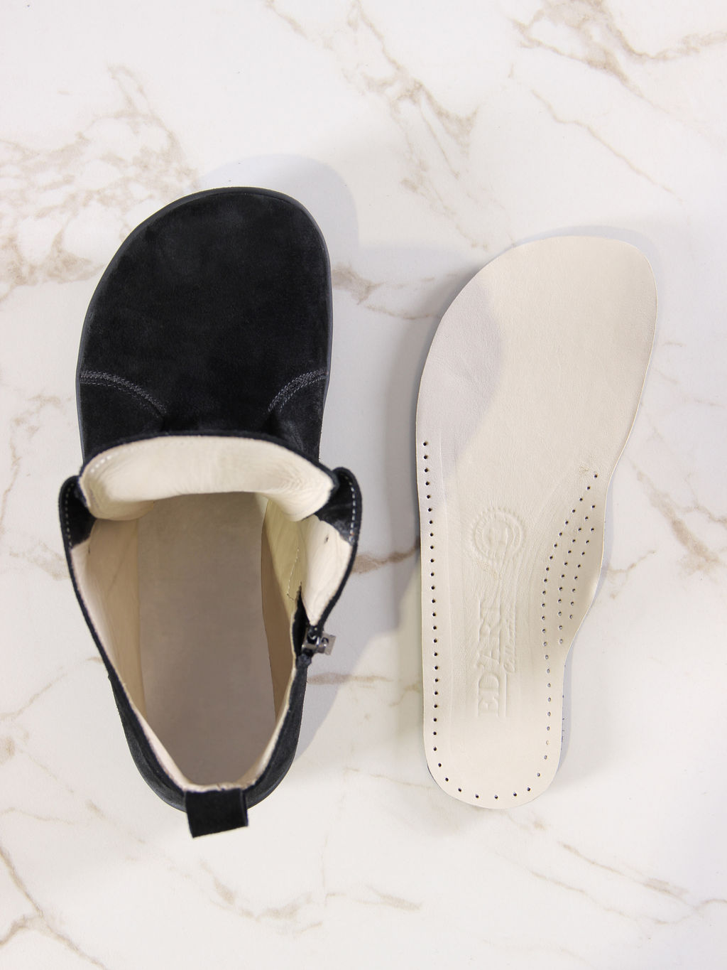 Босоногие ботинки EDART 352.K.NATAbl.Черная замша/кожаная подкладка