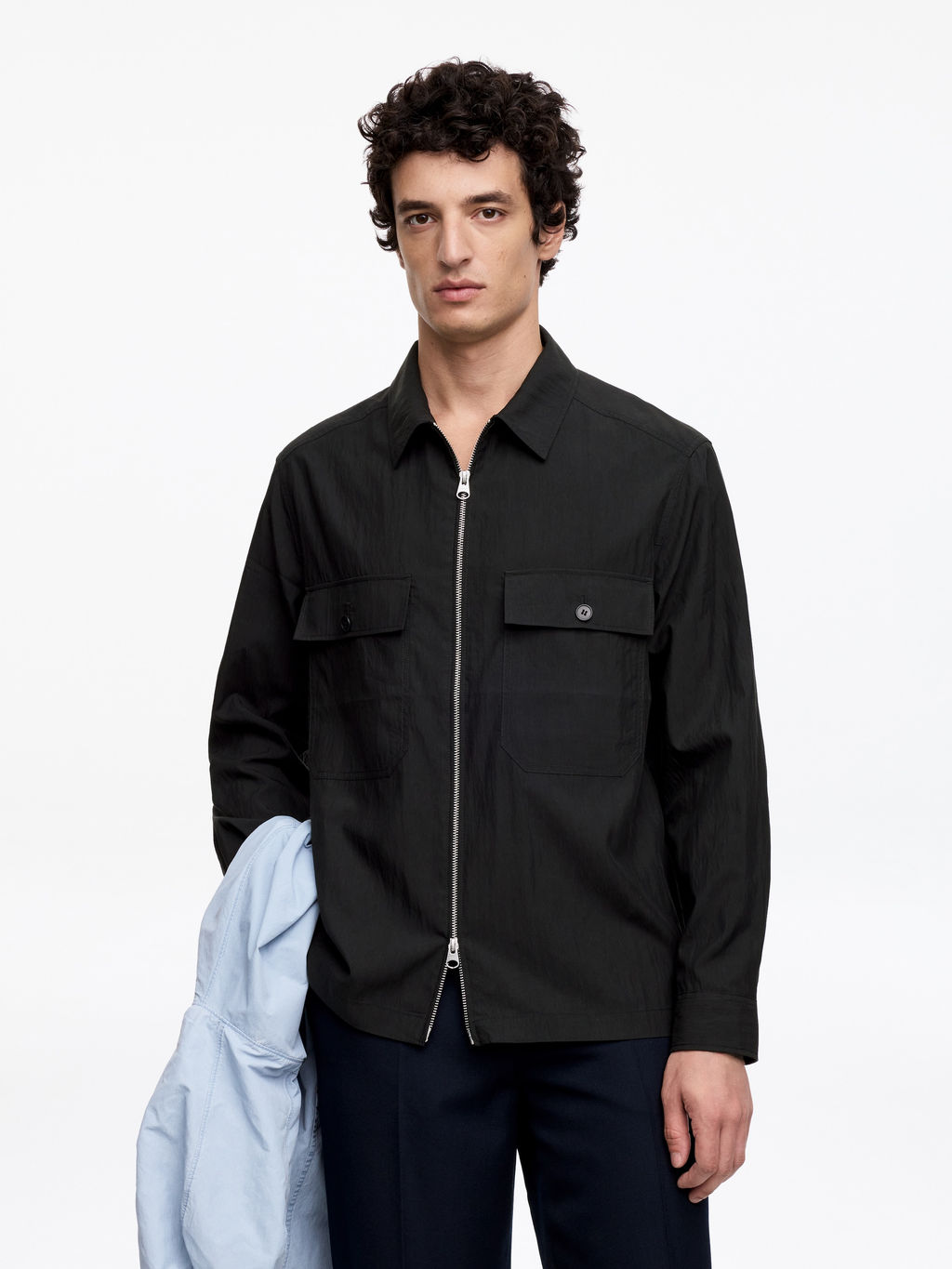 Sobrecamisa de mezcla de lyocell - H&m фото 3