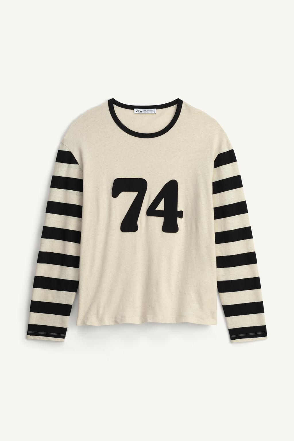 LIMITED EDITION NUMBER PANEL T-SHIRT - Zara фото 3