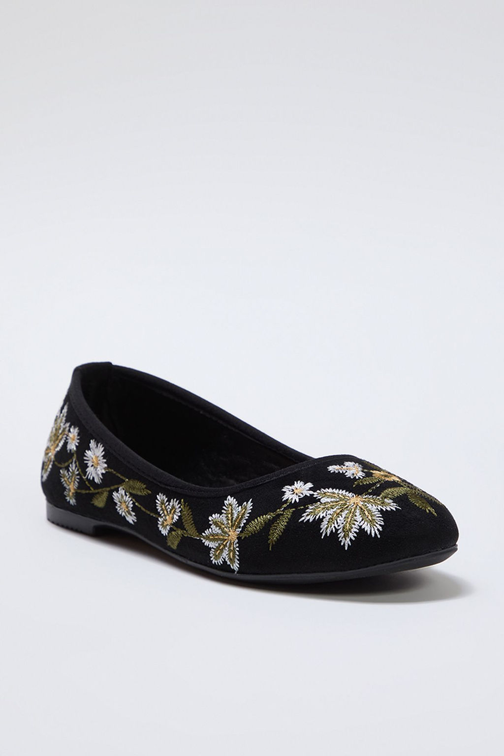 Trendyolmilla Shoes Siyah Nak?sl? Badem Burun Kad?n Babet TAKSS25BE00012  фото 6