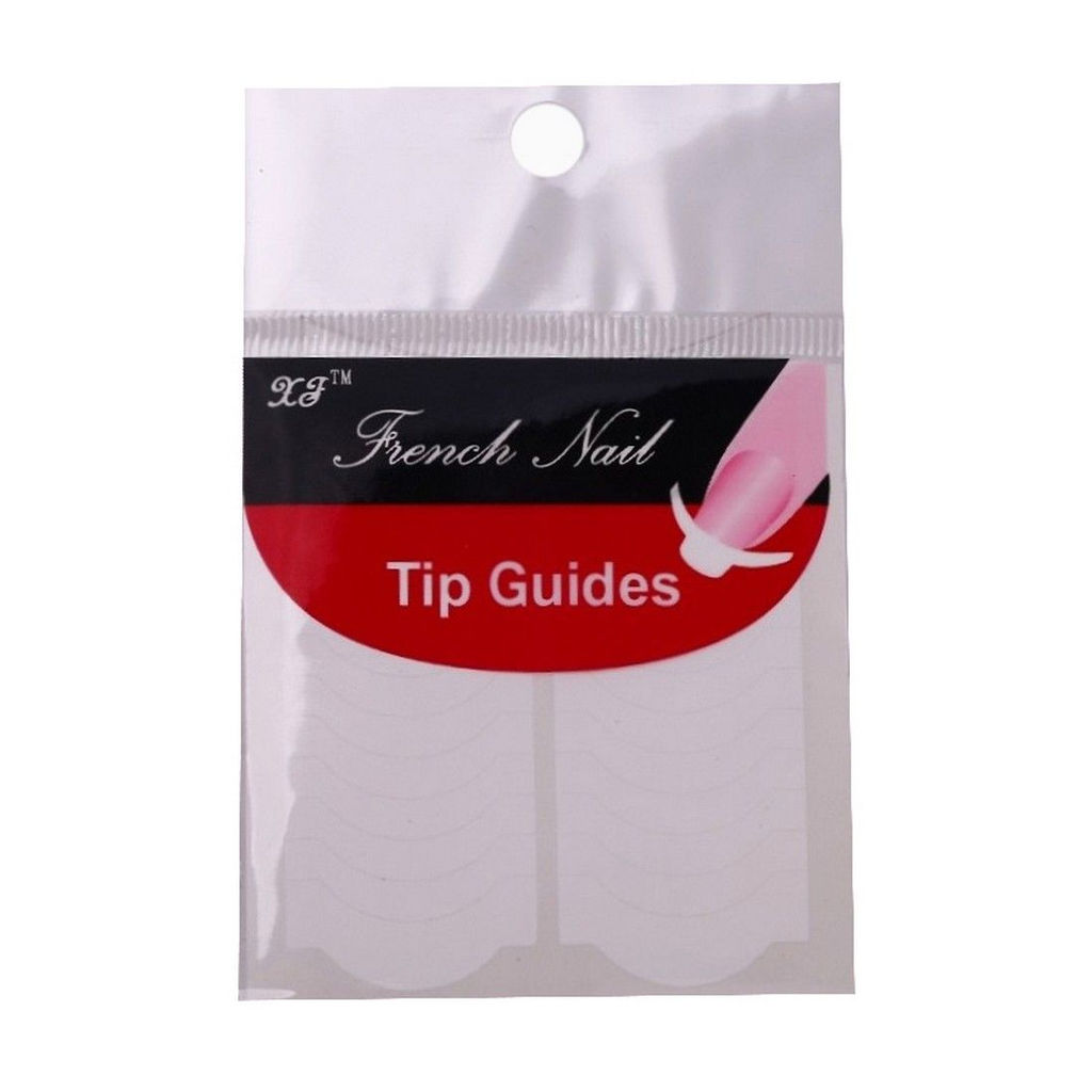 Kristaller Трафареты для французского маникюра широкие / French Nail, белый  фото 2